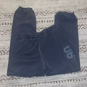 Soulcycle blue distressed sweatpants